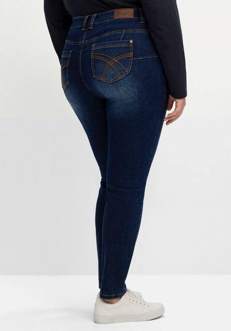 Sheego Skinny Jeans In Curvy-Schnitt SUSANNE - Dark Blue Denim Sheego