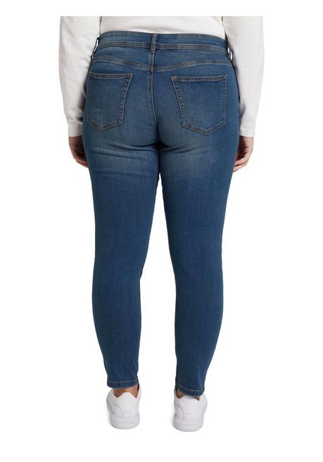 TOM TAILOR Plus Skinny Jeans Mit Bauch-Shaping-Effekt - Blue Denim Sheego