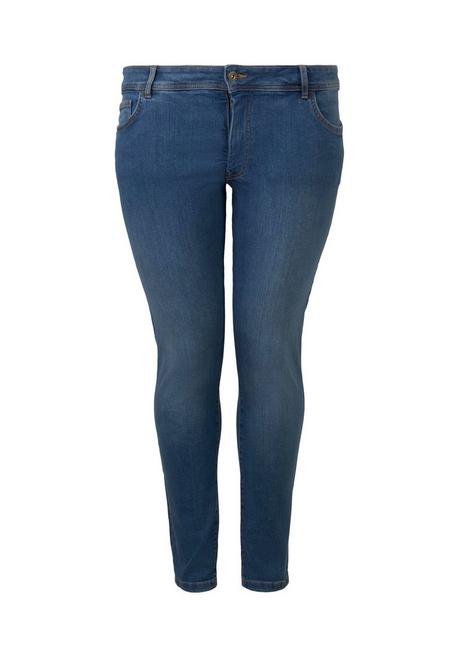 TOM TAILOR Plus Skinny Jeans Mit Bauch-Shaping-Effekt - Blue Denim Sheego