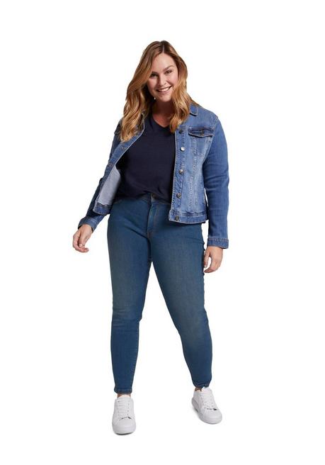TOM TAILOR Plus Skinny Jeans Mit Bauch-Shaping-Effekt - Blue Denim Sheego
