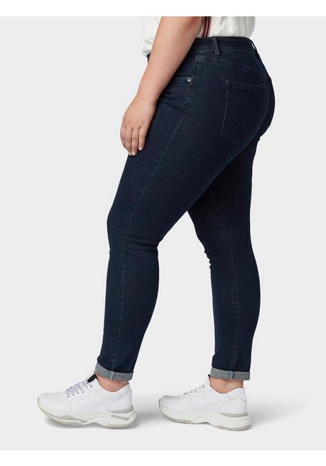 TOM TAILOR Plus Skinny Jeans Mit Bauch-Shaping-Effekt - Dark Blue Denim Sheego