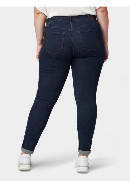 TOM TAILOR Plus Skinny Jeans Mit Bauch-Shaping-Effekt - Dark Blue Denim Sheego