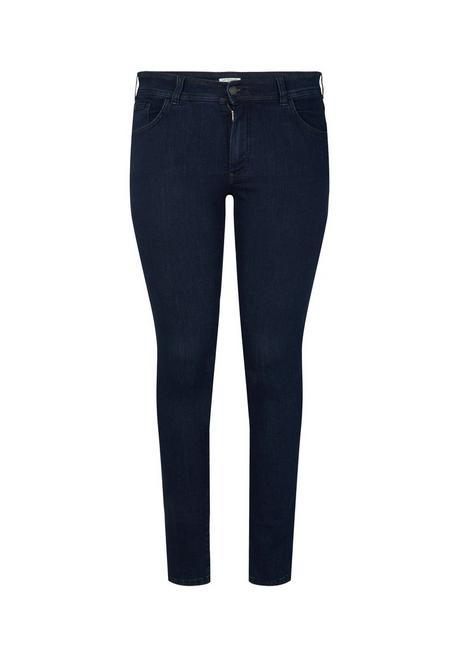 TOM TAILOR Plus Skinny Jeans Mit Bauch-Shaping-Effekt - Dark Blue Denim Sheego