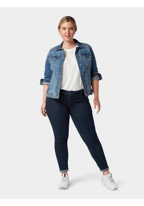 TOM TAILOR Plus Skinny Jeans mit Bauch-Shaping-Effekt - dark blue Denim sheego