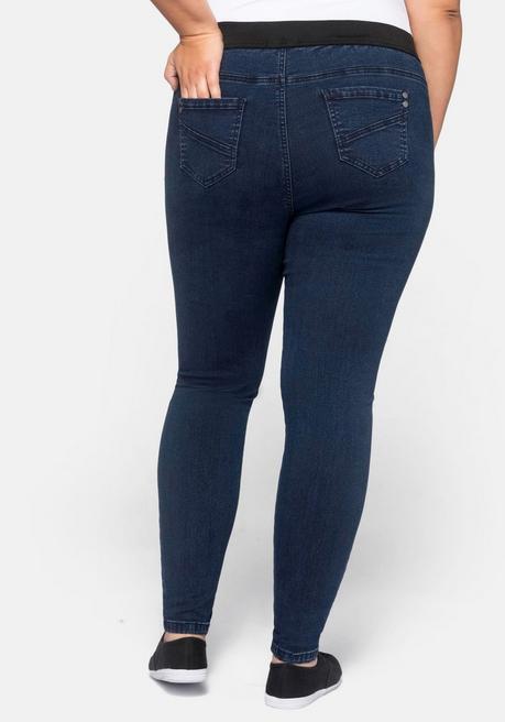 Sheego Skinny Jeans Mit »Ultimate Stretch«, Wächst Bis 3 Gr. Mit - Dark Blue Denim Sheego