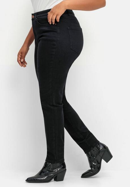 Sheego Skinny Stretch-Jeans Mit Bodyforming-Effekt - Black Denim Sheego