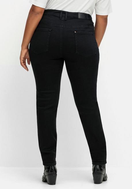 Sheego Skinny Stretch-Jeans Mit Bodyforming-Effekt - Black Denim Sheego