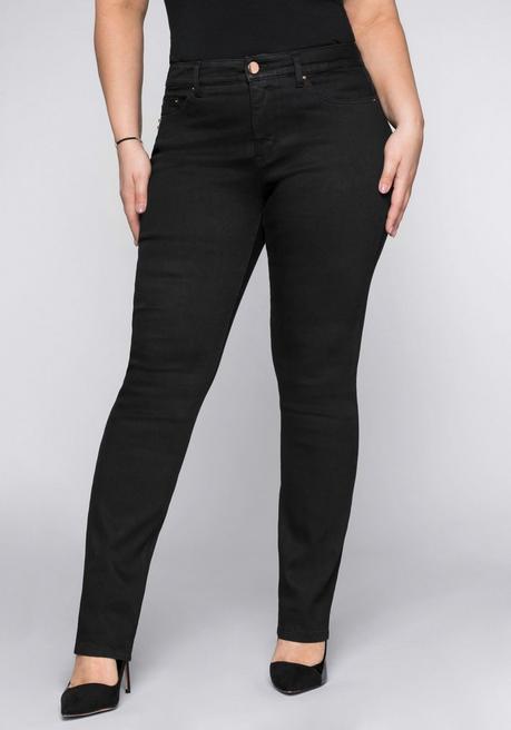 Sheego Skinny Stretch-Jeans Mit Bodyforming-Effekt - Black Denim Sheego