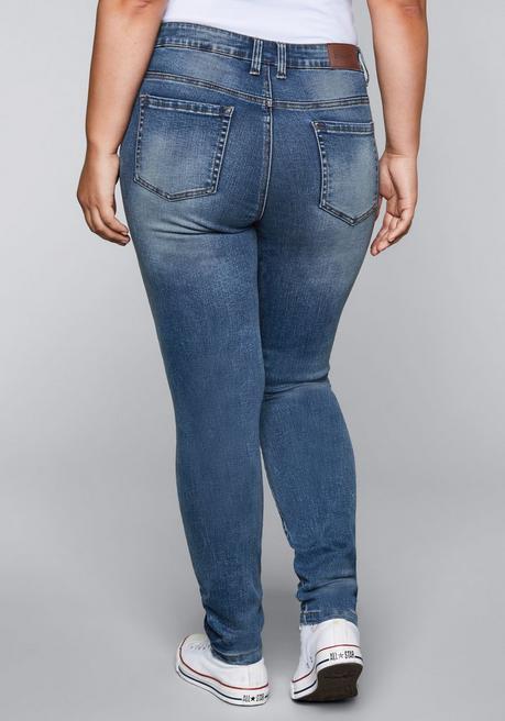 Sheego Skinny Stretch-Jeans Mit Bodyforming-Effekt - Blue Denim Sheego