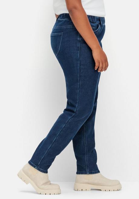 Sheego Skinny Thermojeans Mit Fleece-Innenseite - Dark Blue Denim Sheego