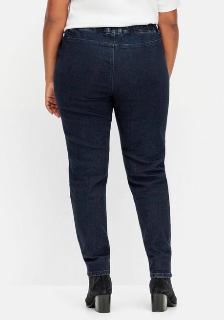 Sheego Skinny Thermojeans Mit Schlupfbund, Innen Angeraut - Dark Blue Denim Sheego