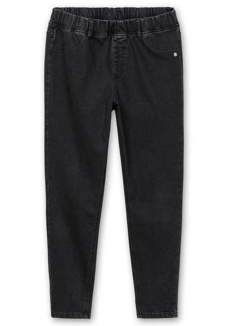 Sheego Skinny Thermojeans Mit Schlupfbund, Innen Angeraut - Black Denim Sheego