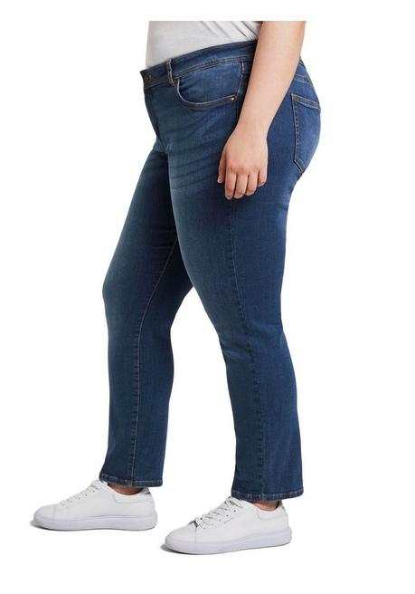 TOM TAILOR Plus Slim Jeans Mit Shaping-Effekt Am Bauch - Blue Denim Sheego