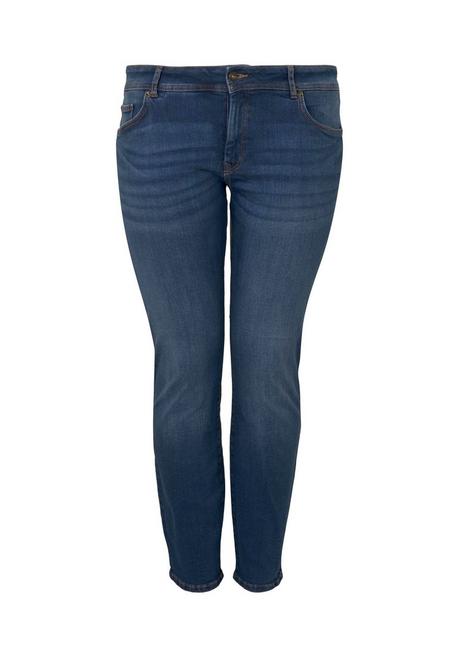 TOM TAILOR Plus Slim Jeans Mit Shaping-Effekt Am Bauch - Blue Denim Sheego