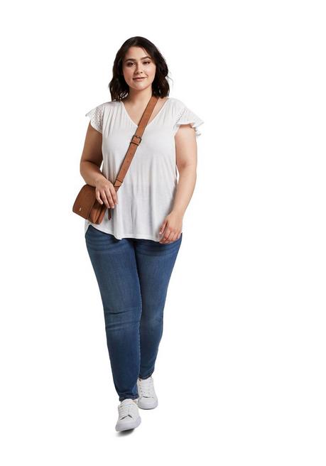 TOM TAILOR Plus Slim Jeans Mit Shaping-Effekt Am Bauch - Blue Denim Sheego