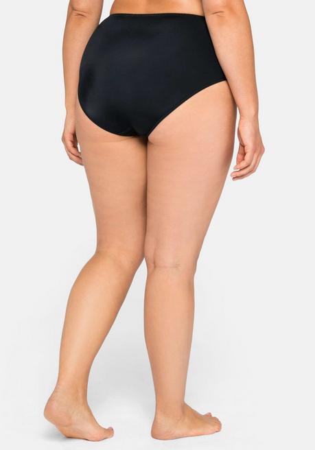 Sheego Slip In Abdeckender Schnittform, Mit Spitze Und Mesh - Schwarz-blau Sheego