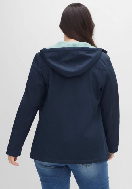 Sheego Softshell-Jacke Mit Fleece-Innenseite - Nachtblau Sheego