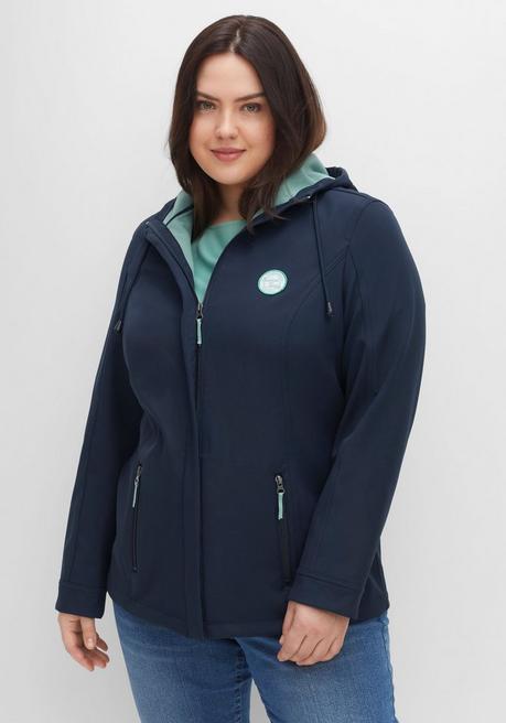 sheego Softshell-Jacke mit Fleece-Innenseite - nachtblau sheego sheego Softshell-Jacke mit Fleece-Innenseite - nachtblau sheego