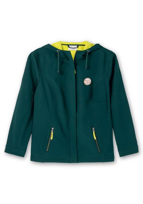 Sheego Softshell-Jacke Mit Fleece-Innenseite - Tiefgrün Sheego