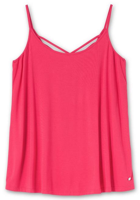 Sheego Spaghettitop Mit Tiefem Rückenausschnitt - Magenta Sheego