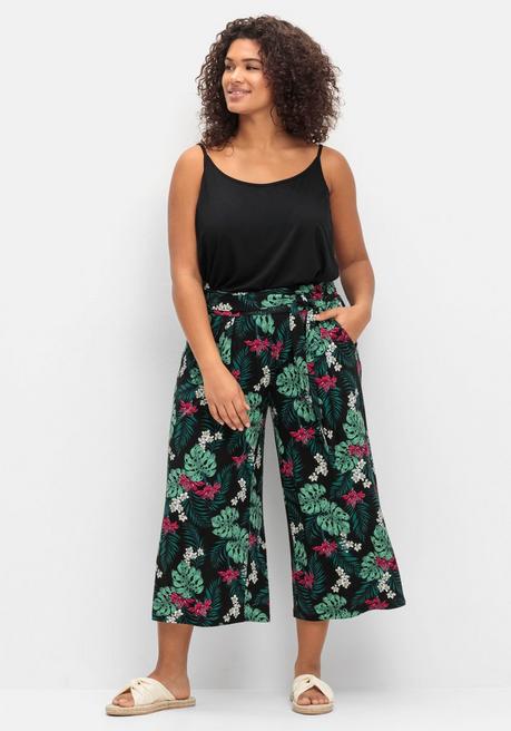 Sheego Spaghettitop Mit Tiefem Rückenausschnitt - Schwarz Sheego