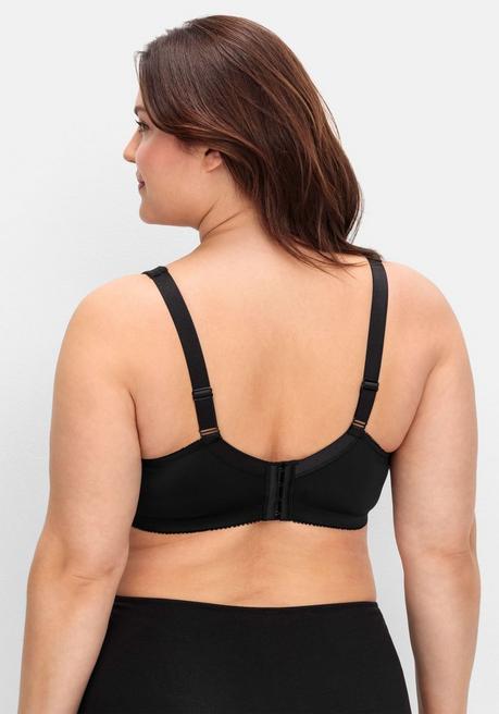 Sheego Spitzen-BH Mit Bügeln Und Wattierten Cups - Schwarz Sheego