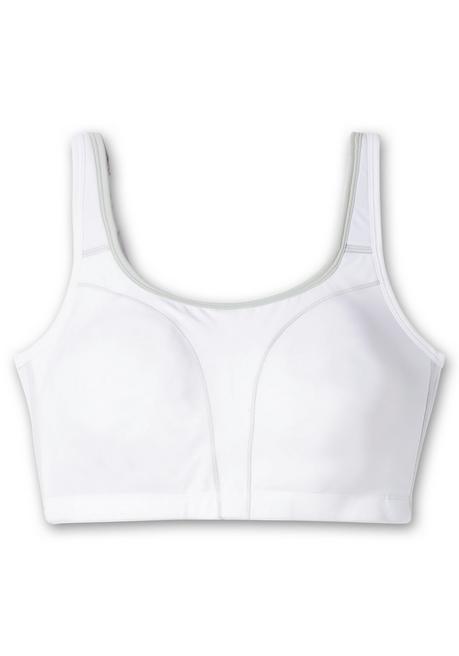Susa Sport-BH Mit Zwei Tragevarianten - Weiß-grau Sheego