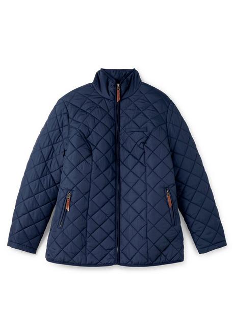 Sheego Steppjacke Mit Hoch Schließendem Stehkragen - Marine Sheego