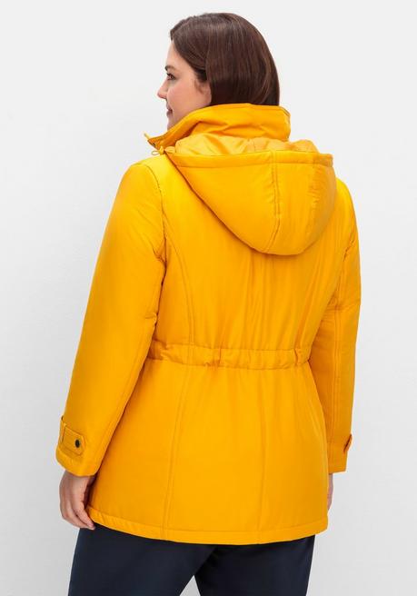 Sheego Steppjacke Mit Tunnelzug In Der Taille - Ocker Sheego