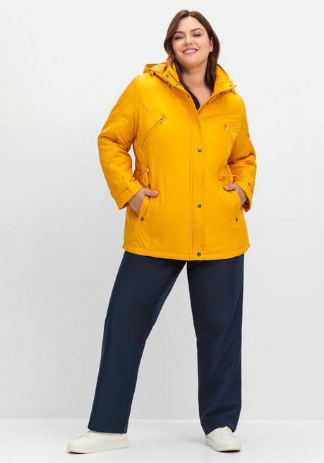 Sheego Steppjacke Mit Tunnelzug In Der Taille - Ocker Sheego