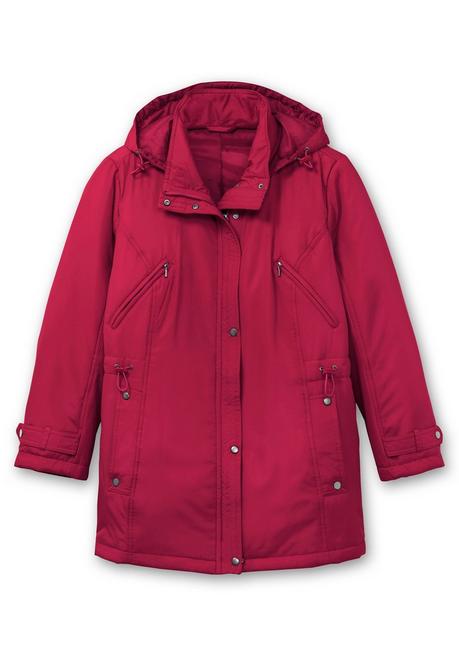 Sheego Steppjacke Mit Tunnelzug In Der Taille - Weinrot Sheego