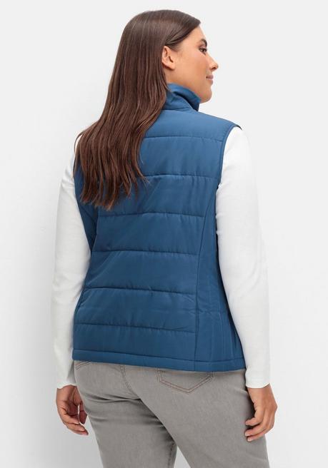 Sheego Steppweste In Leicht Taillierter Form - Dunkelblau Sheego