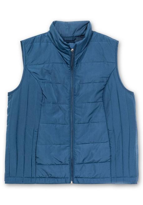 Sheego Steppweste In Leicht Taillierter Form - Dunkelblau Sheego