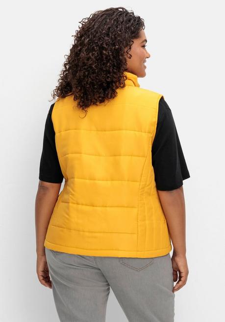 Sheego Steppweste In Leicht Taillierter Form - Ocker Sheego