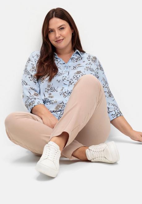 Sheego Stretchhose Mit Innenliegendem Gummizugbund - Beigefarben Sheego