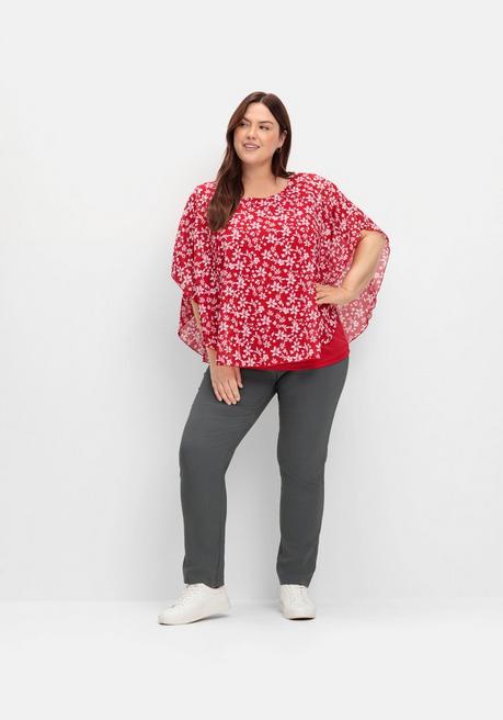 Sheego Stretchhose Mit Innenliegendem Gummizugbund - Dunkelgrau Sheego