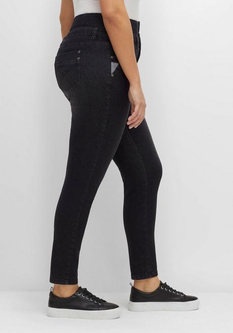 Sheego Super Skinny Jeans In Curvy-Schnitt ANNE - Black Denim Sheego