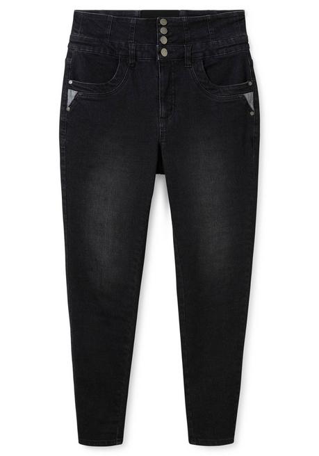 Sheego Super Skinny Jeans In Curvy-Schnitt ANNE - Black Denim Sheego