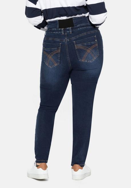 Sheego Super Skinny Jeans In Curvy-Schnitt ANNE - Dark Blue Denim Sheego