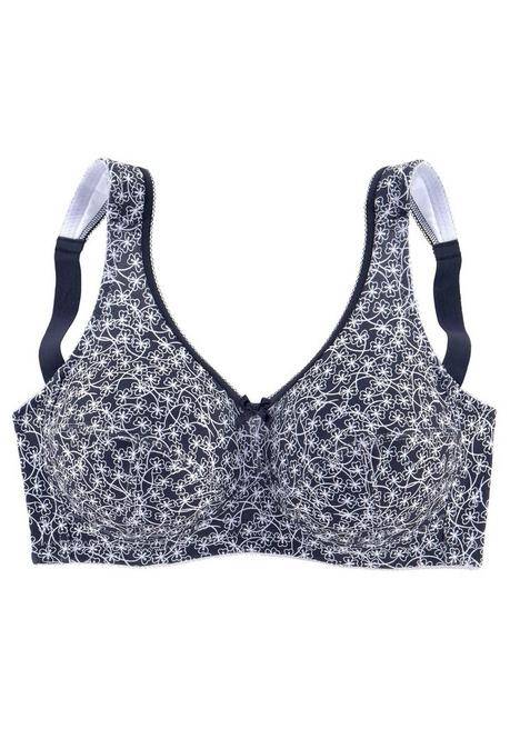 SUSA CREATION Entlastungs-BH - Blau Bedruckt Sheego
