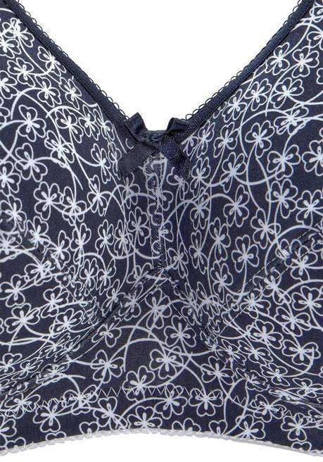 SUSA CREATION Entlastungs-BH - Blau Bedruckt Sheego