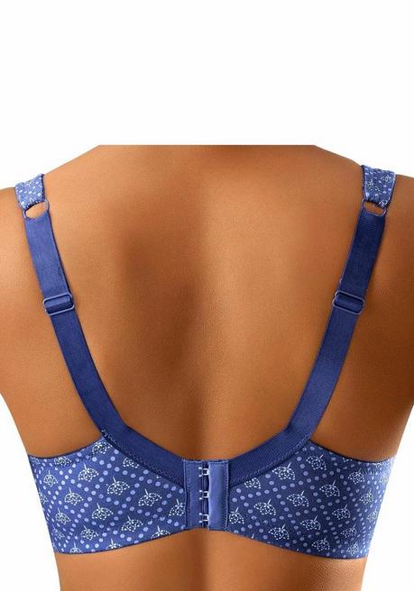 SUSA CREATION Entlastungs-BH - Blau Bedruckt Sheego
