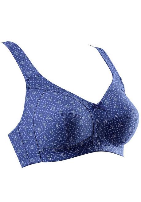 SUSA CREATION Entlastungs-BH - Blau Bedruckt Sheego