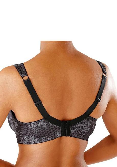 SUSA CREATION Entlastungs-BH - Schwarz-grau Sheego