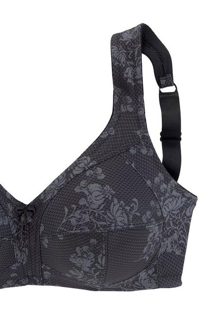 SUSA CREATION Entlastungs-BH - Schwarz-grau Sheego