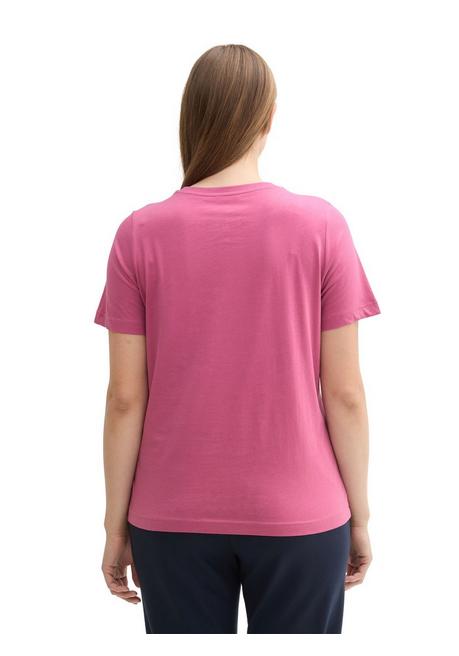 TOM TAILOR Plus T-Shirt Mit Platziertem Frontdruck - Pink Bedruckt Sheego
