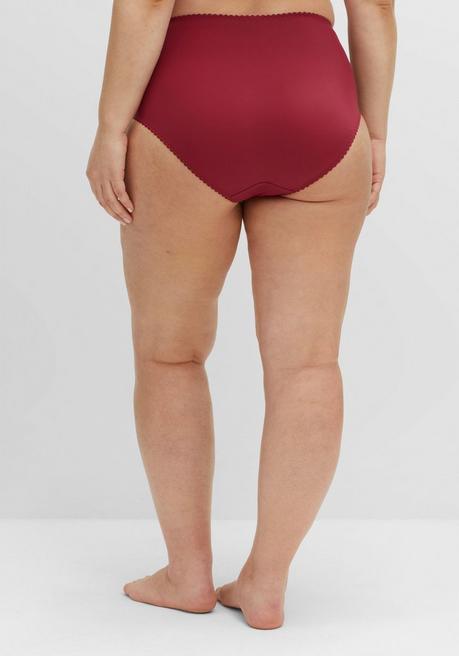 Sheego Taillenslip Mit Transparenter Spitze - Burgund Sheego