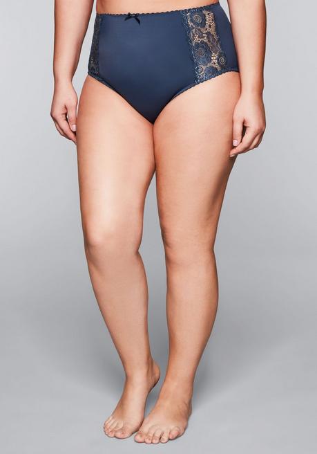 Sheego Taillenslip Mit Transparenter Spitze - Saphir Sheego