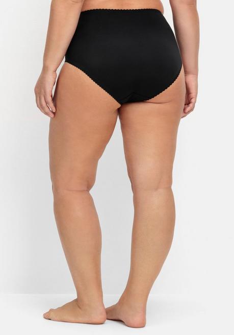 Sheego Taillenslip Mit Transparenter Spitze - Schwarz Sheego