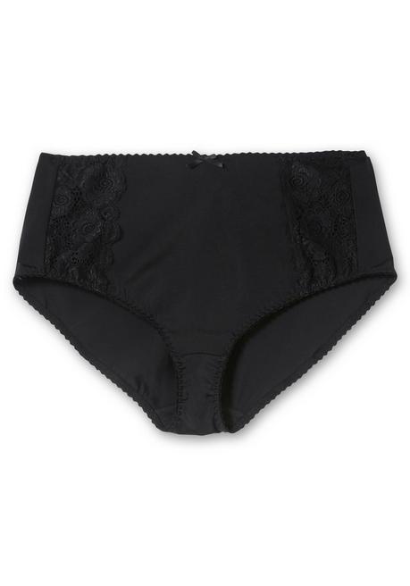 Sheego Taillenslip Mit Transparenter Spitze - Schwarz Sheego